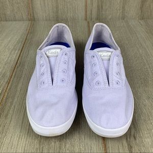 Keds Champion Sneakers Lavender Purple Slip On Plimsoll Sz 9